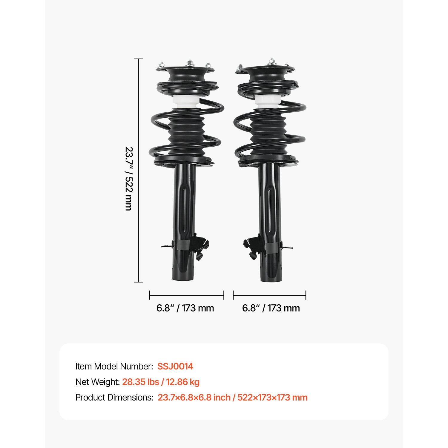 Front Shock Absorber Strut Assembly For Mini Cooper Convertible_voghion.com
